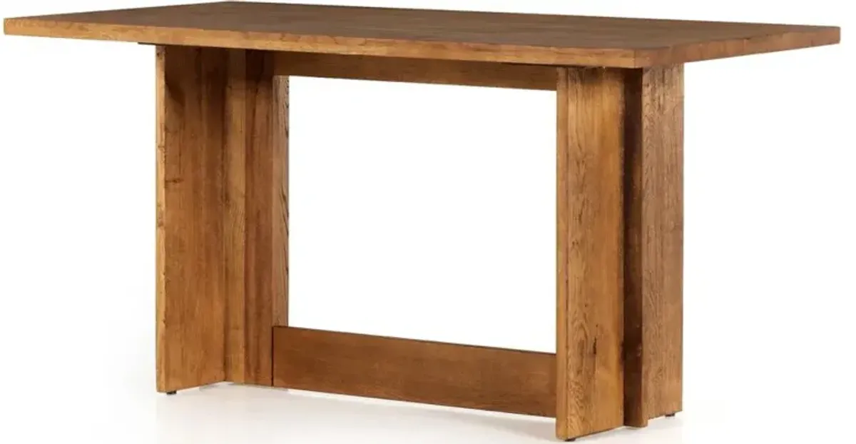 Alston Rustic Lodge Smoked Oak Rectangular Counter Table - 72"W