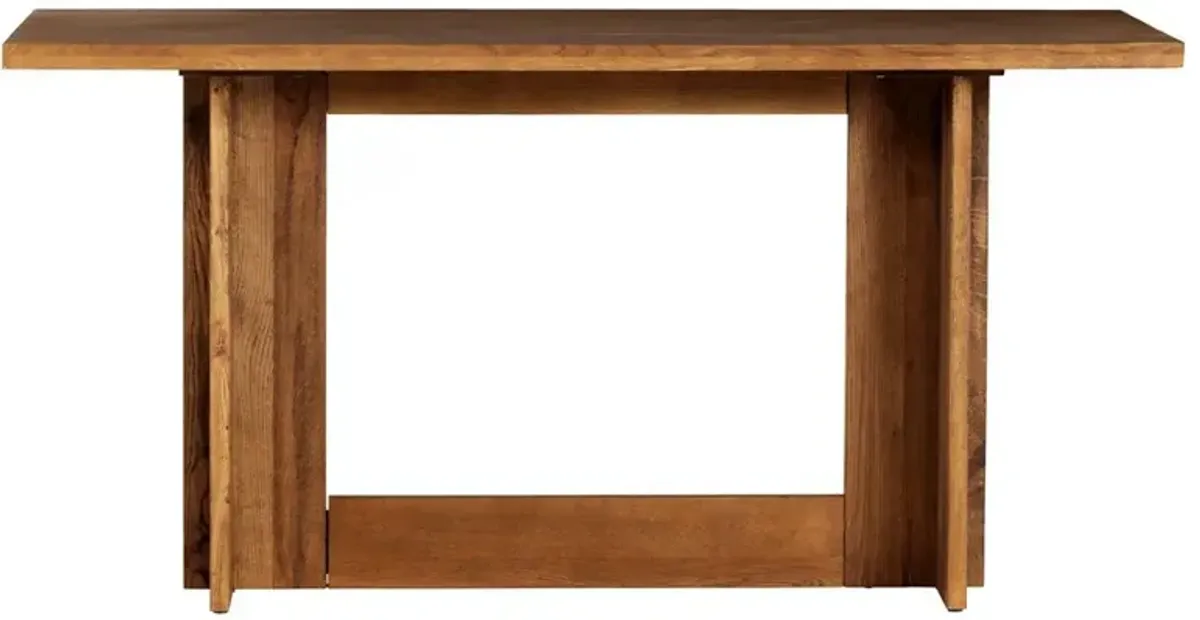 Alston Rustic Lodge Smoked Oak Rectangular Counter Table - 72"W