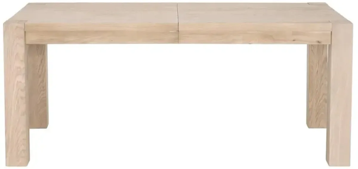 Astrid Rustic Lodge Light Brown Wood Extendable Dining Table - 71-102.5"W
