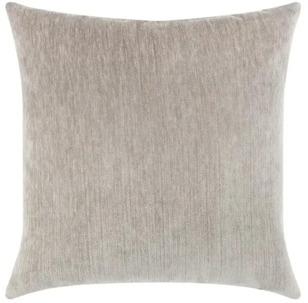 Sarah Velour Modern Pewter Grey Indoor Outdoor Throw Pillow - 20x20