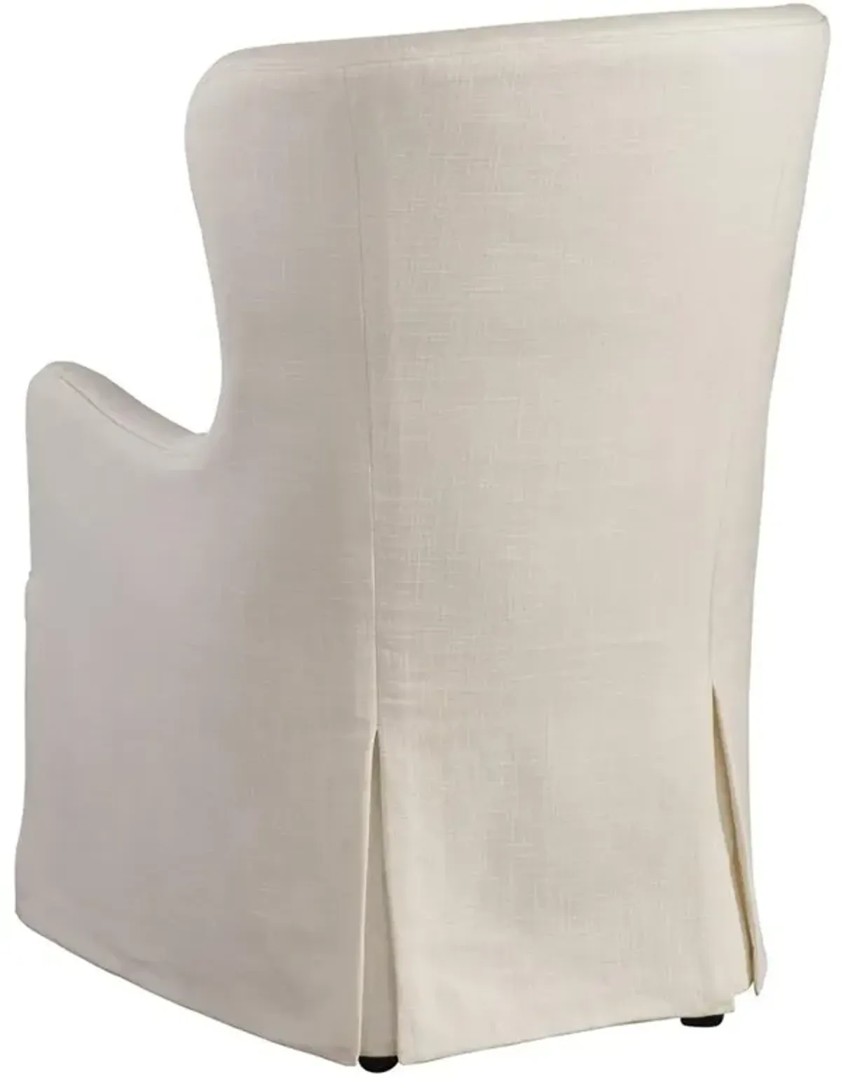 Aliso Modern Cloud White Performance Caster Dining Arm Chair