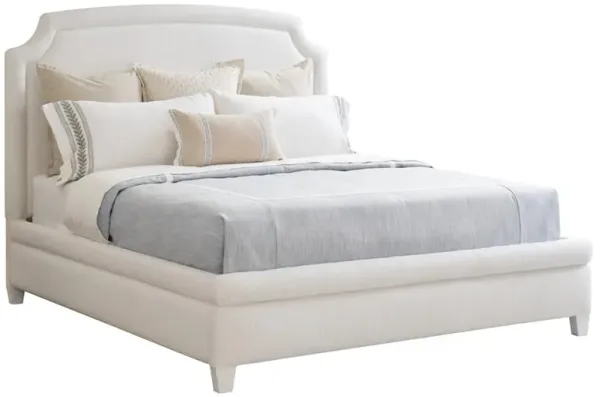 Avalon French Country Pearl White Performance Bed - King
