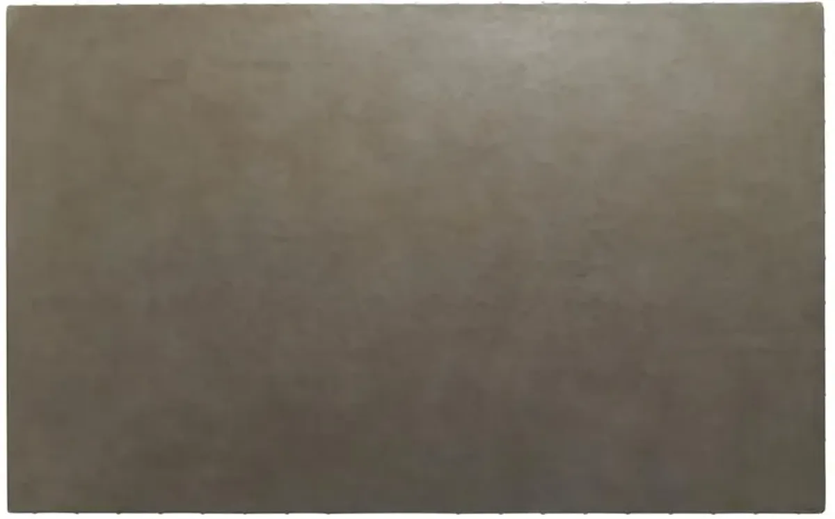 Hidden Hammered Steel Top Brown Wood Bistro Dining Table - 66"W