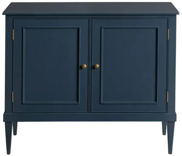 Cerise Updated Traditional Blue Oak Wood Sideboard