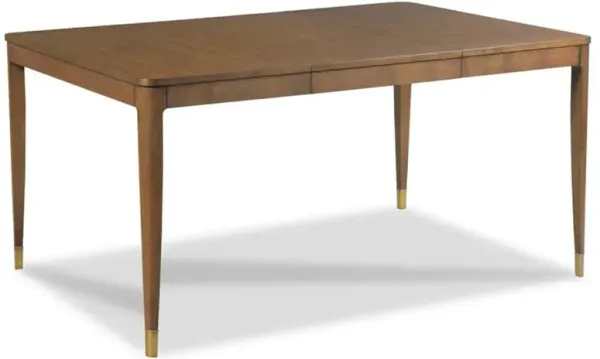 Jensen Mid Century Walnut Rectangular Extendable Dining Table - 40-60"W