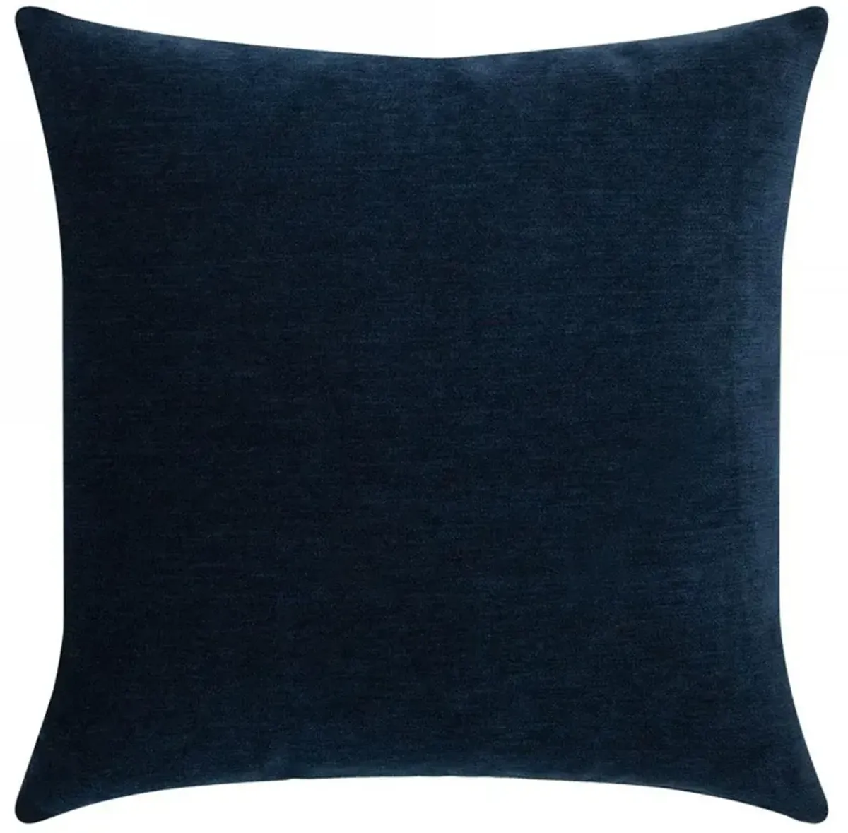 Sarah Velour Modern Classic Indigo Indoor Outdoor Throw Pillow - 20x20