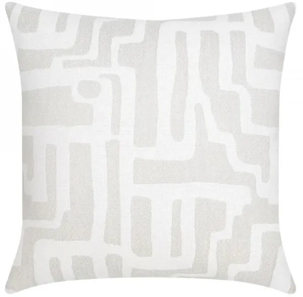 Noble Modern Classic Alabaster Indoor Outdoor Throw Pillow - 20x20