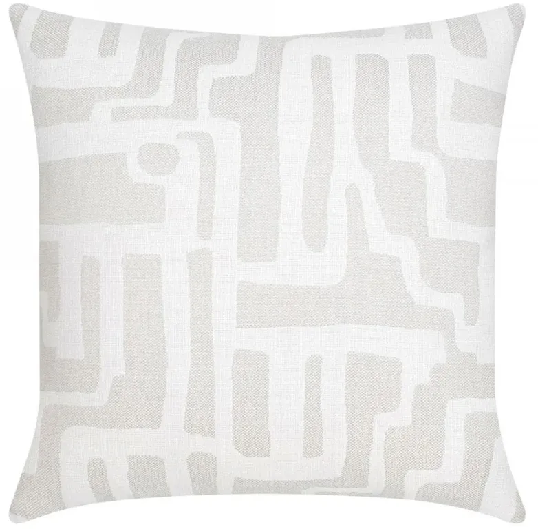 Noble Modern Classic Alabaster Indoor Outdoor Throw Pillow - 20x20