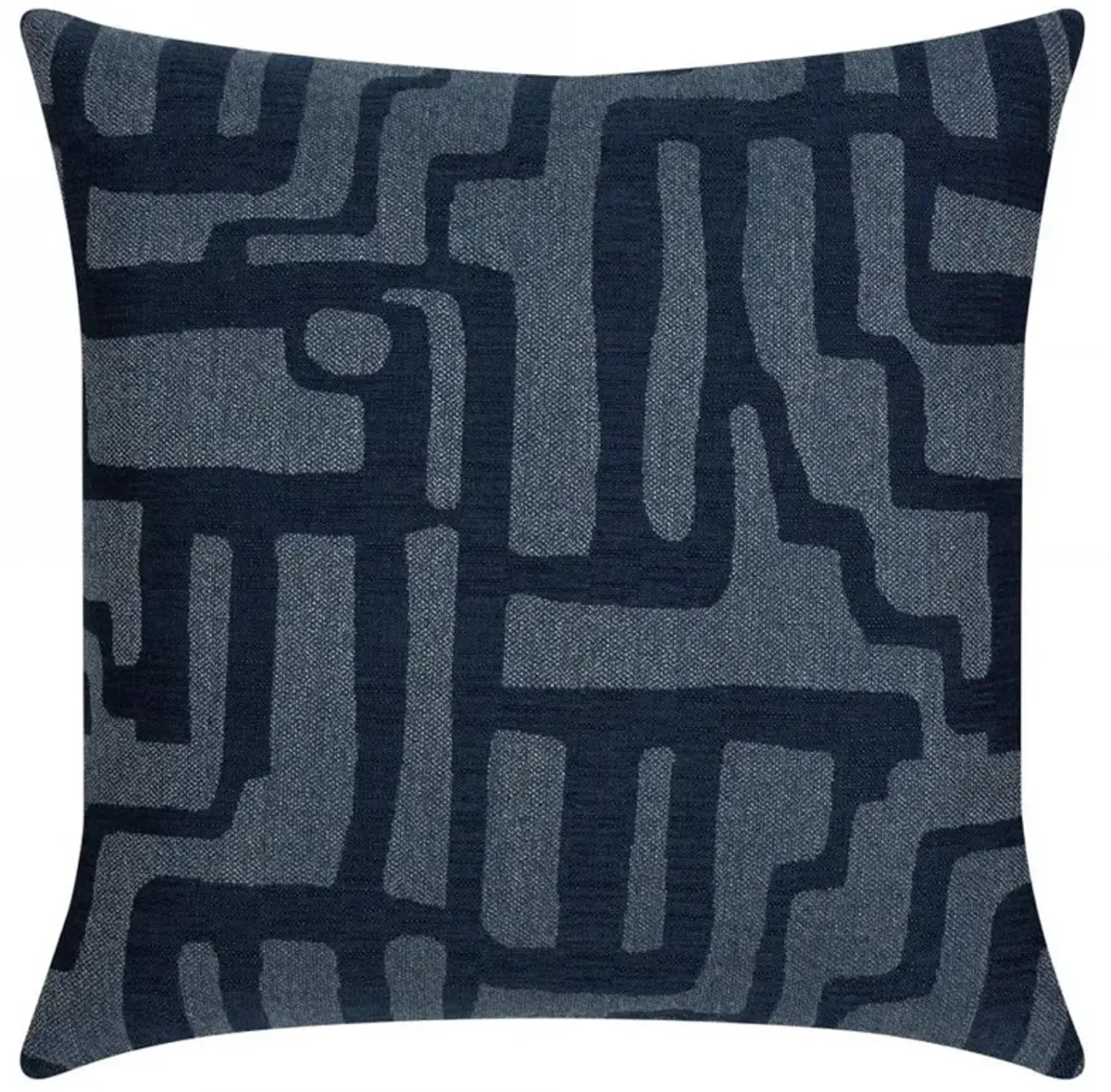 Noble Modern Classic Indigo Indoor Outdoor Throw Pillow - 20x20