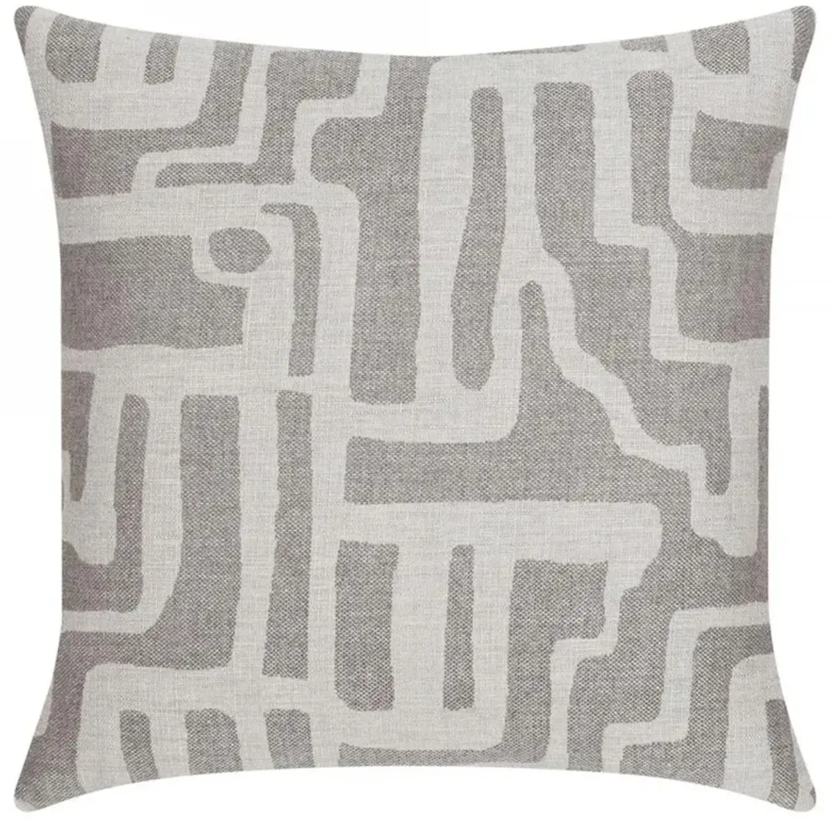 Noble Modern Classic Pewter Indoor Outdoor Throw Pillow - 20x20