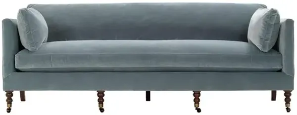 Madeline Slate Blue Sofa - 90"