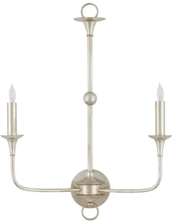 Wayne French Country Champagne Wrought Iron Candle Wall Light Sconce