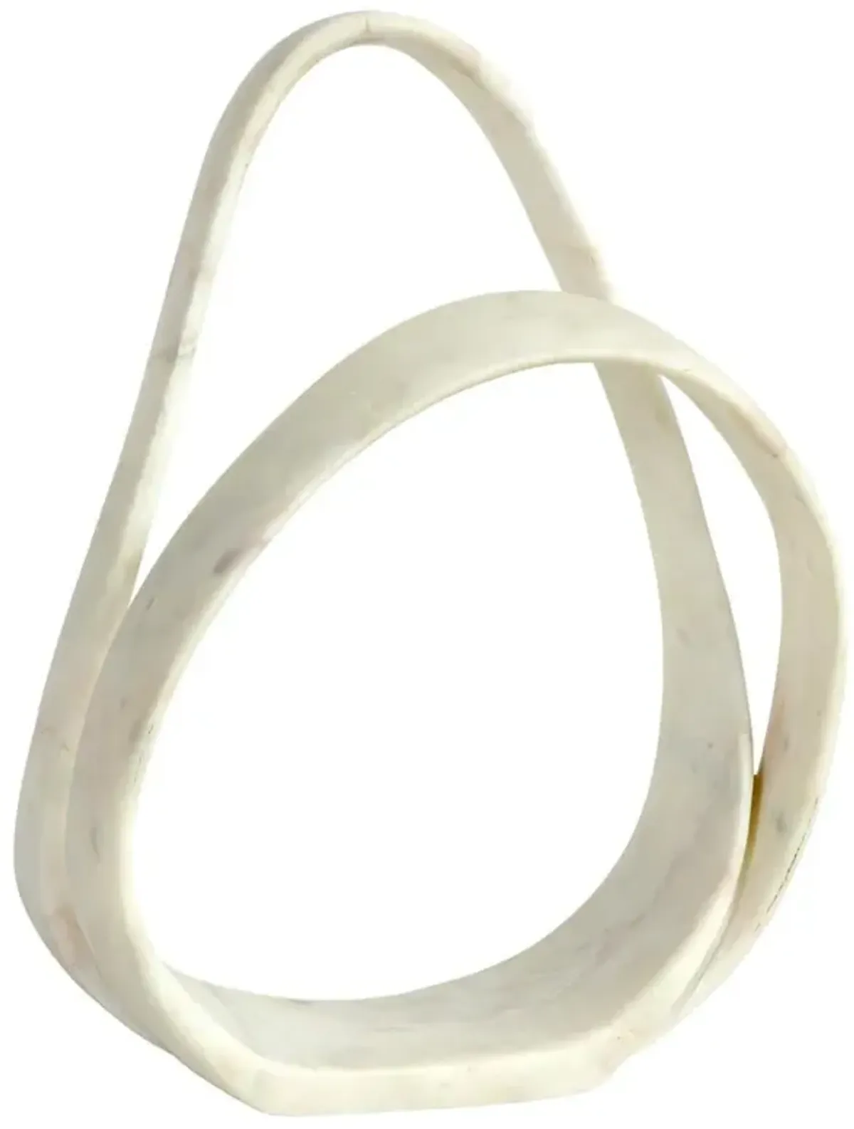 Palecek Indio Modern Classic White Marble Decorative Sculpture - Small