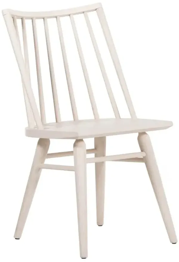 Lara French Classic Off White Oak Wood Windsor Dining Side Chair