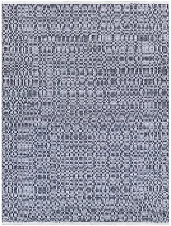 Bennett Modern Blue Diamond Patterned Indoor Outdoor Rug - 3'x5'