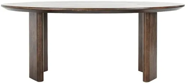 Gabby Rustic Lodge Brown Mango Wood Oval Dining Table - 78"W