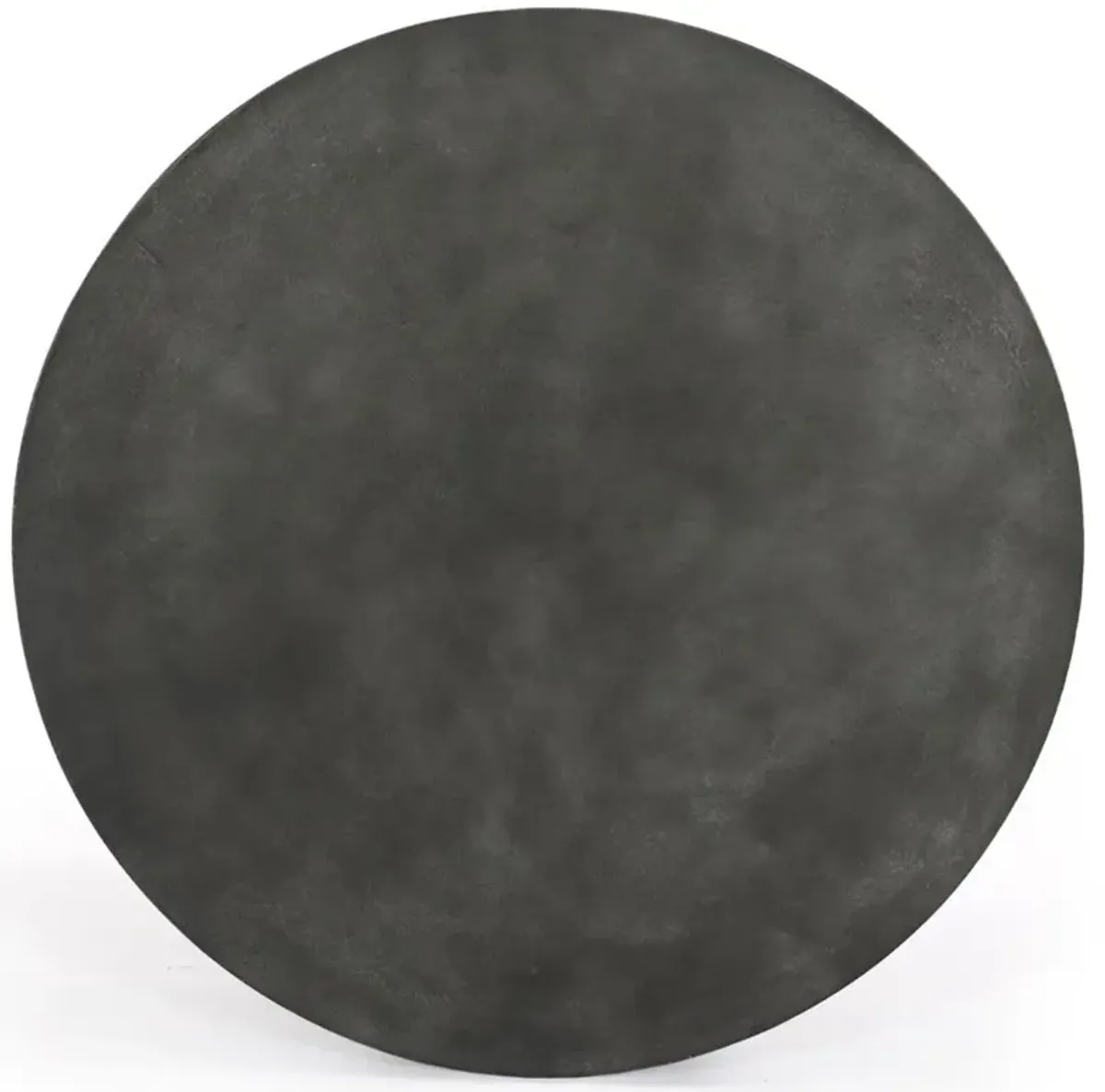 Bailey Industrial Loft Grey Aluminum Drum Outdoor Coffee Table