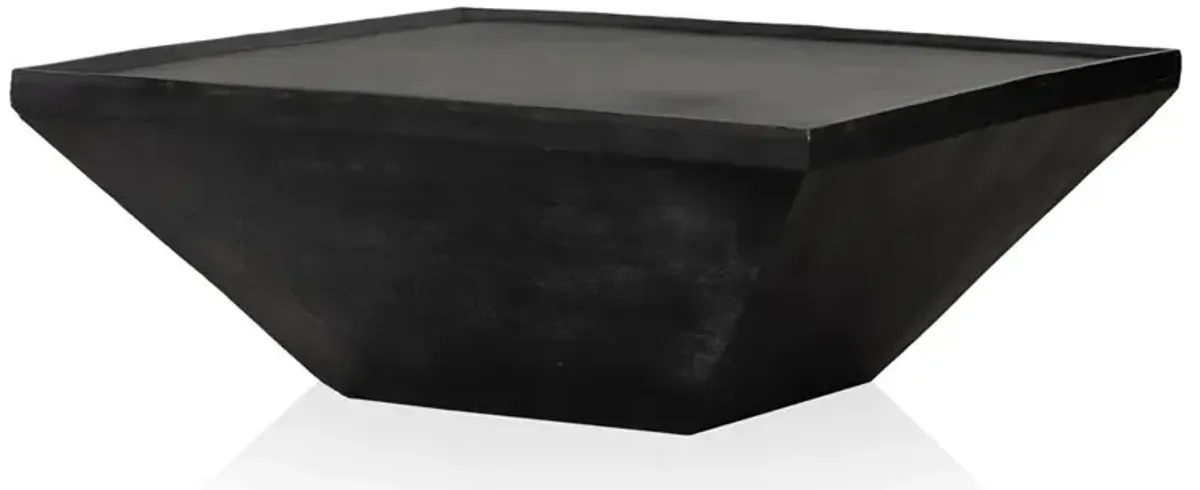 Eckard Industrial Loft Grey Aluminum Square Outdoor Cofffee Table