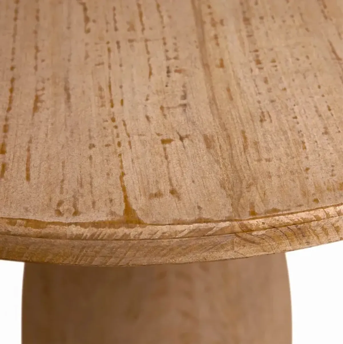 Caleb Rustic Natural Brown Reclaimed Pine Wood Round Bistro Dining Table - 36"W - Small