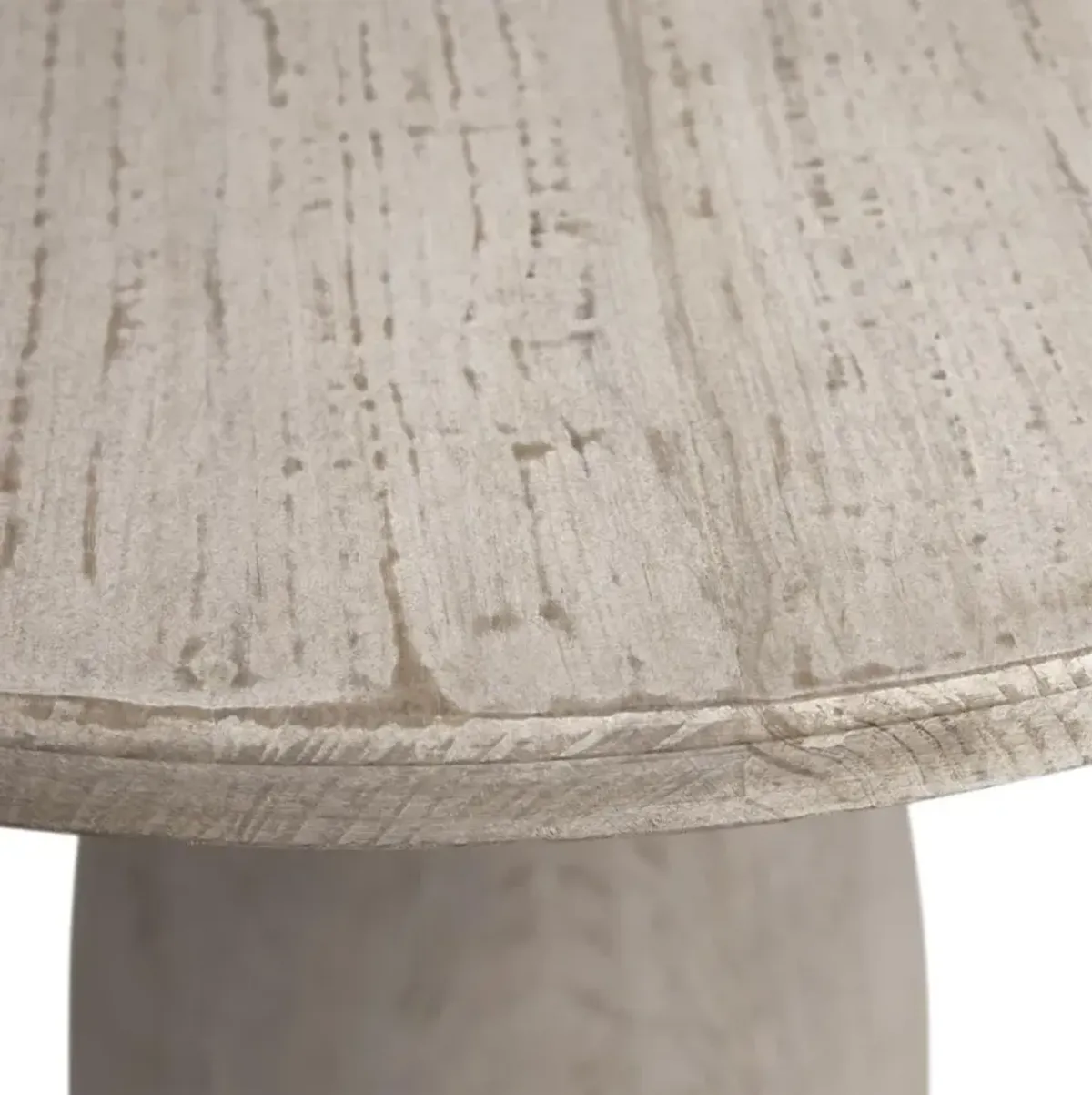 Caleb Rustic Light Brown Reclaimed Pine Wood Round Bistro Dining Table - 36"W - Small