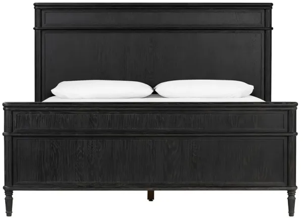 Tacorey Rustic Lodge Black Solid Oak Wood Bed - Queen