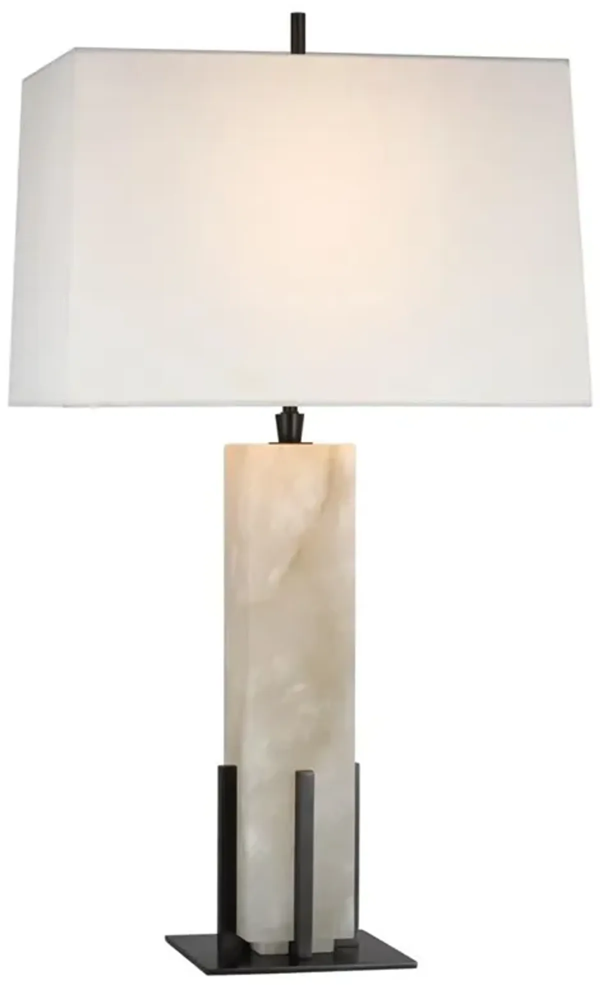 Visual Comfort Gironde Modern Classic Alabaster Bronze Accent Table Lamp