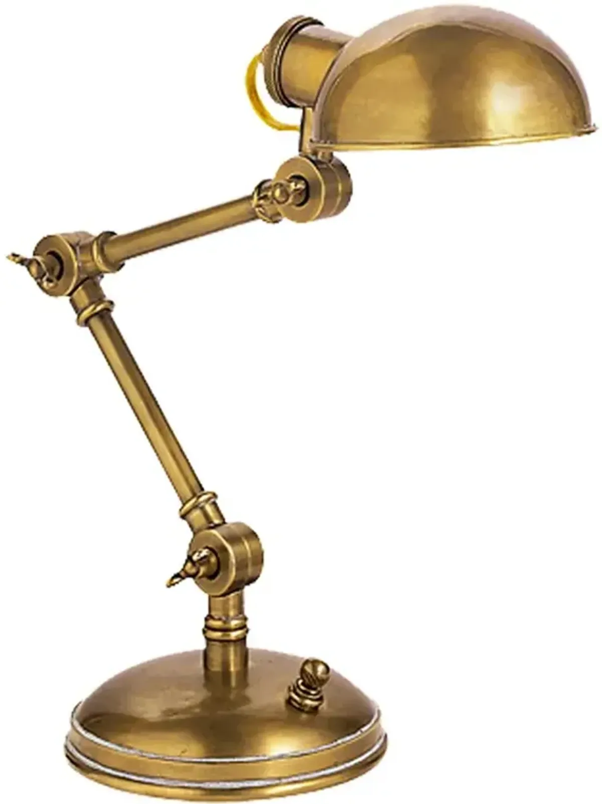 Visual Comfort The Pixie Industrial Loft Antique Brass Metal Table Lamp