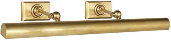 Visual Comfort Cabinet Maker's Modern Antique Brass Picture Light Sconce - 24"