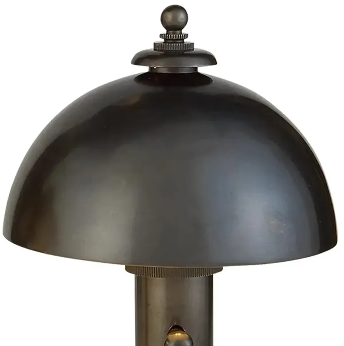 Visual Comfort Totie Industrial Loft Bronze Metal Dome Shade Desk Lamp