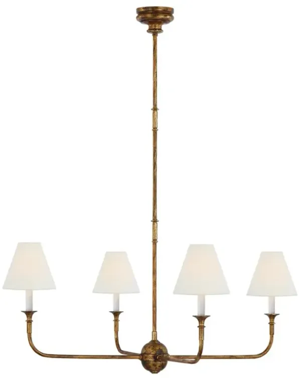 Visual Comfort Piaf Modern Classic Antique Gild  Metal Chandelier - Large