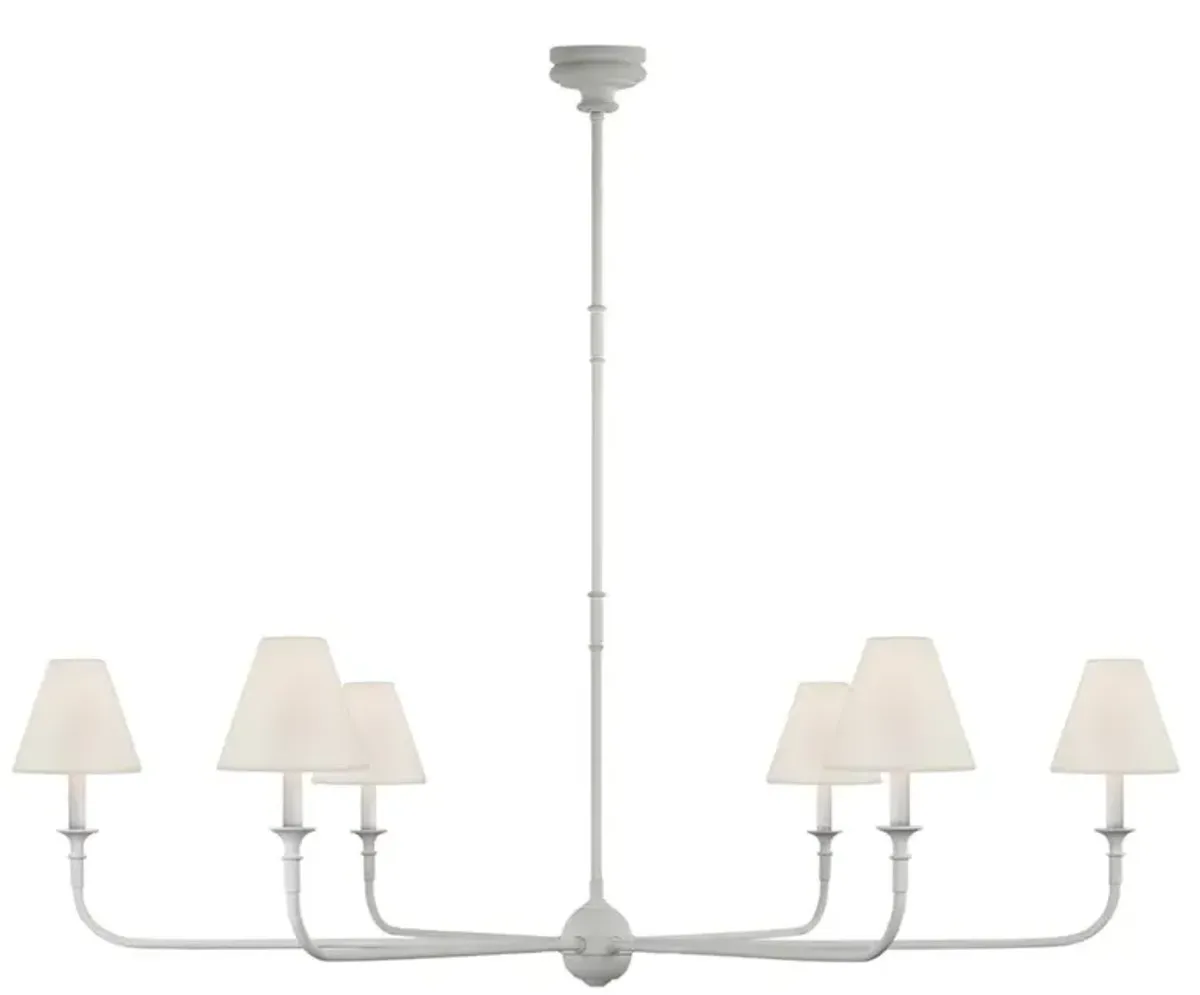 Visual Comfort Piaf Modern Classic Plaster White  Metal Chandelier - Grande