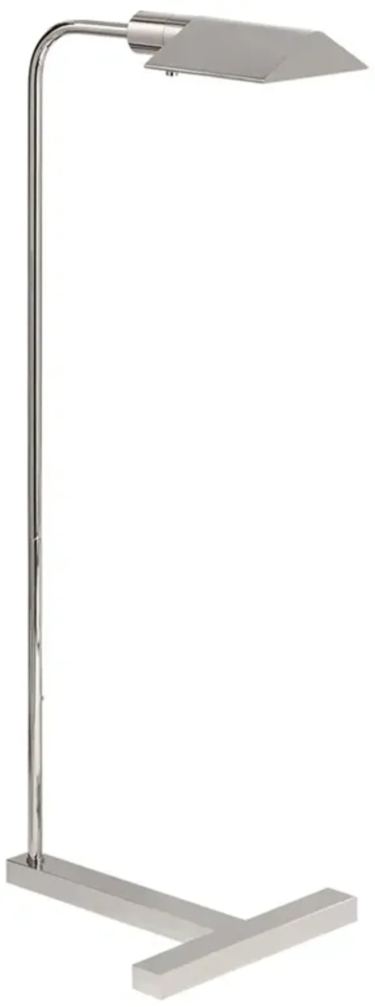 Visual Comfort William Pharmacy Industrial Loft Polished Nickel Task Floor Lamp