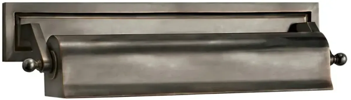 Visual Comfort Library Industrial Bronze Metal Picture Light Sconce - 16 inches