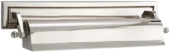 Visual Comfort Library Polished Nickel Metal Picture Light Sconce - 16 inches