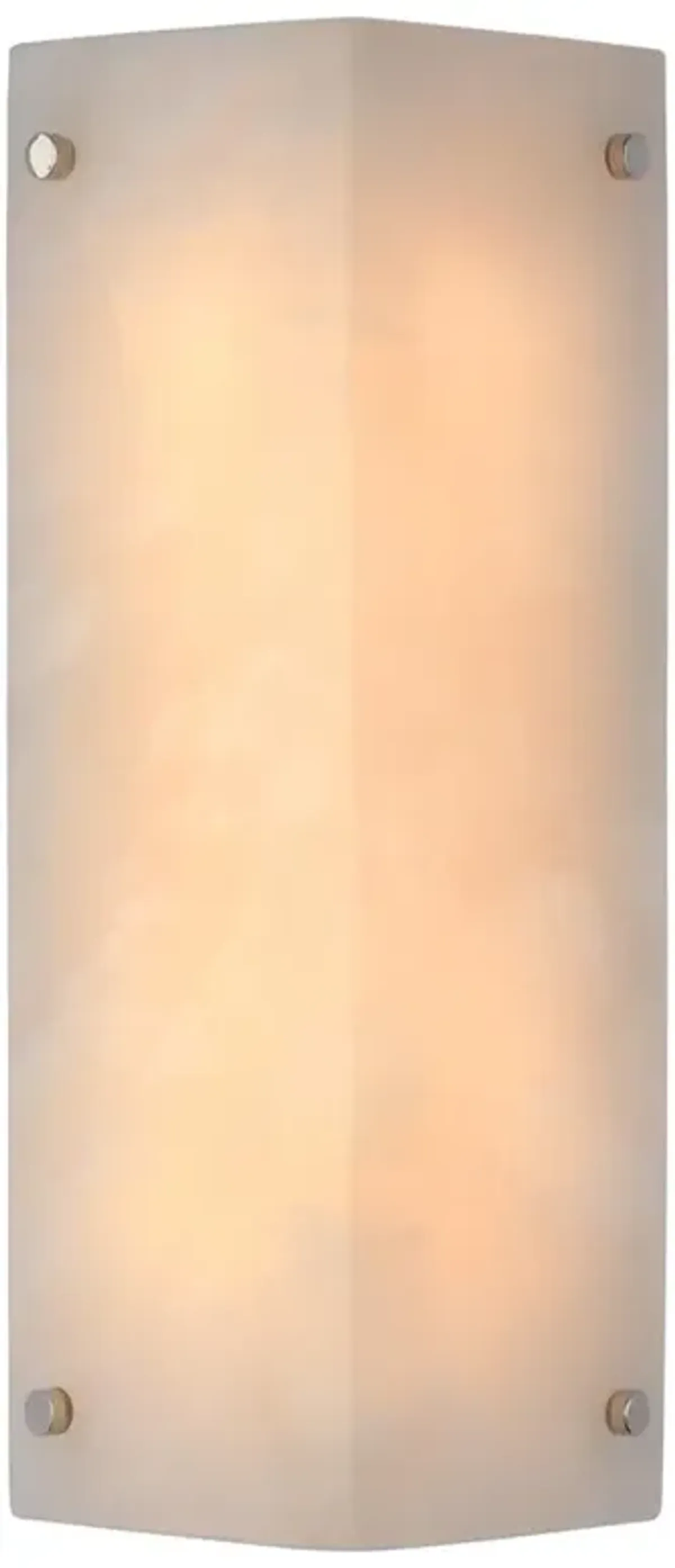 Visual Comfort Clayton Modern Natural Alabaster Antique Brass Sconce - Small