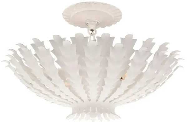 Visual Comfort Hampton Hollywood Regency Plaster White Chandelier - Small