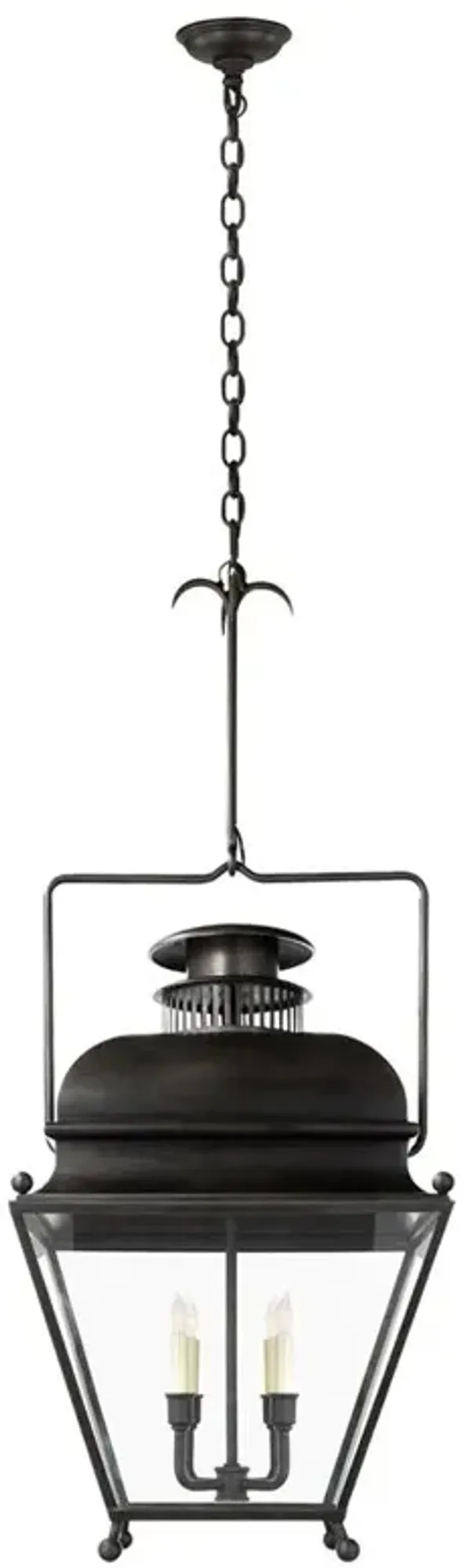 Visual Comfort Holborn Aged Iron Framed Lantern - Large
