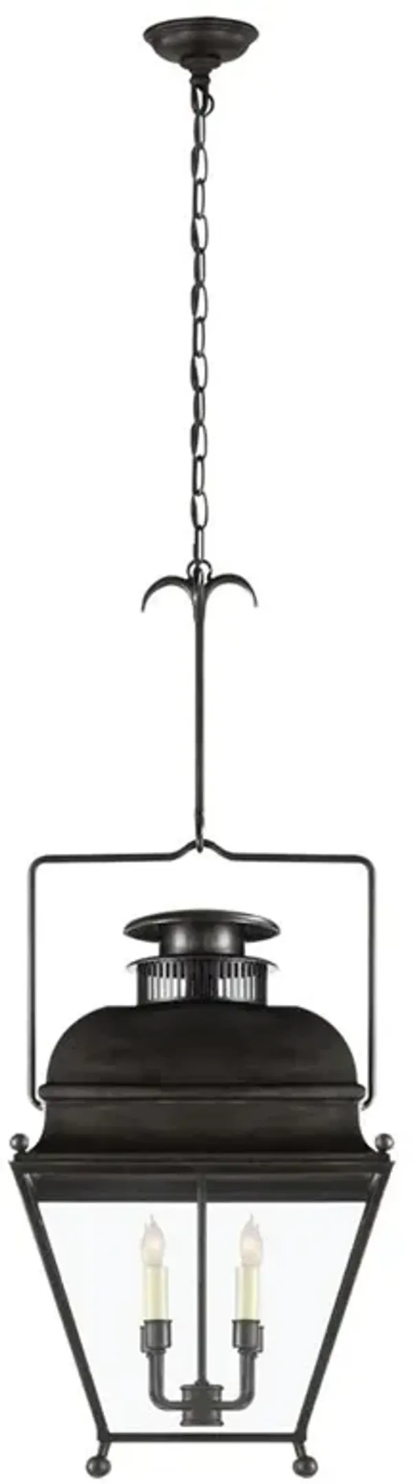 Visual Comfort Holborn Aged Iron Framed Lantern - Small