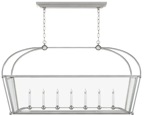 Visual Comfort Riverside Modern Classic Polished Nickel Metal Linear Pendant