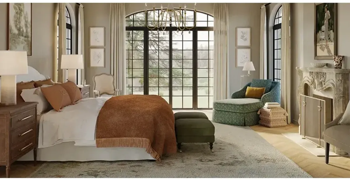 Visual Comfort Dorchester Silk Pleated Shade Brass Swing Arm Floor Lamp