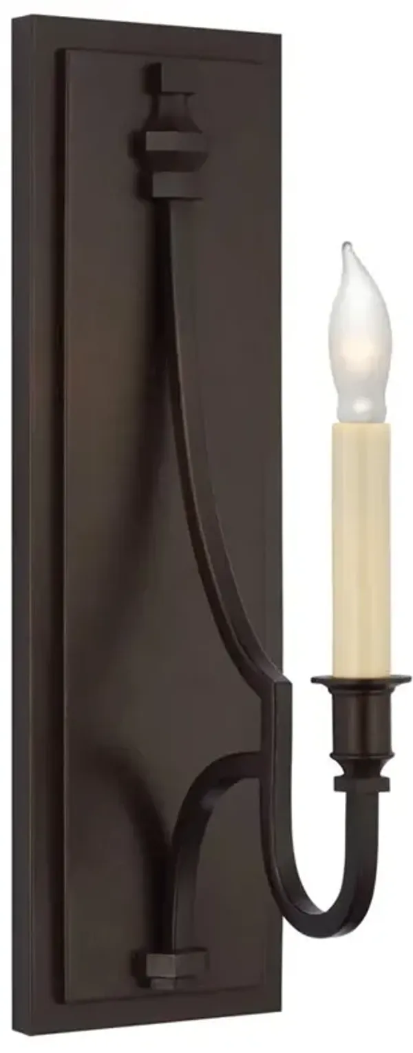 Visual Comfort Mykonos French Aged Iron Candle Wall Light Sconce