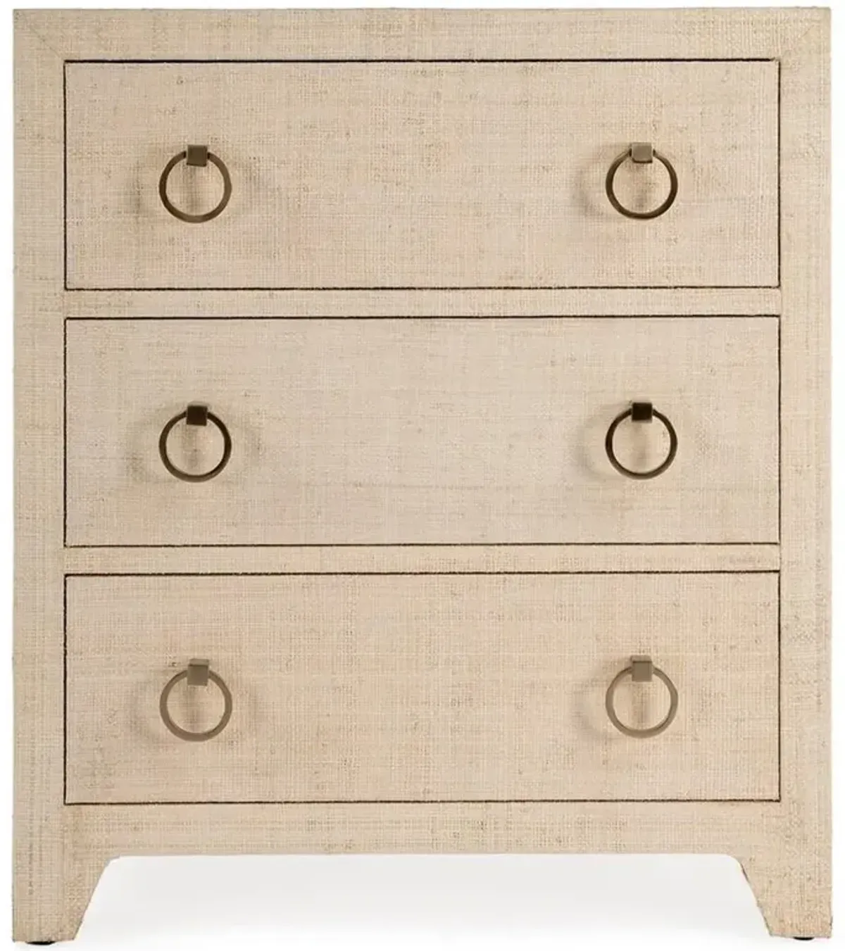 Bien Modern Classic Natural Raffia Chest Nightstand