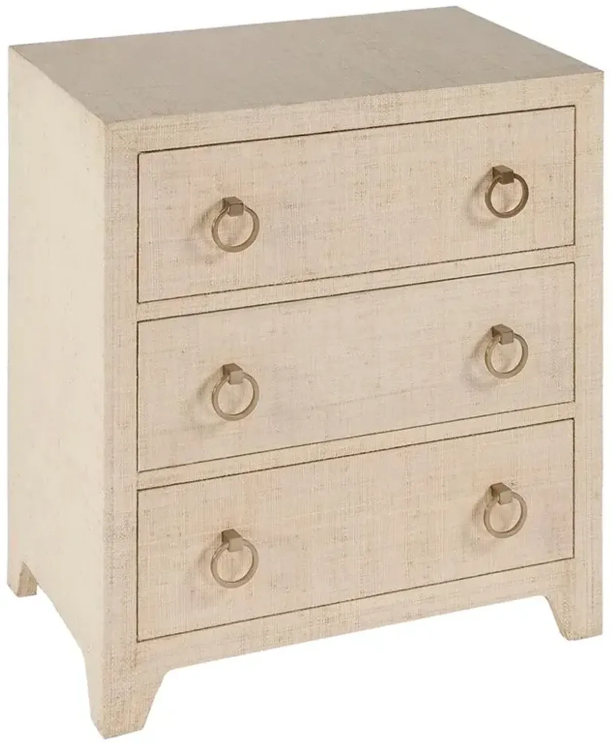 Bien Modern Classic Natural Raffia Chest Nightstand