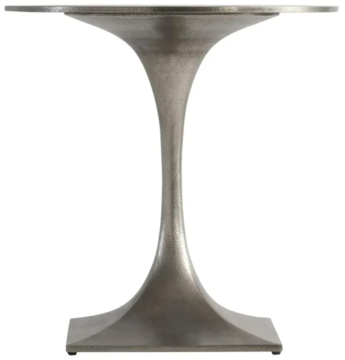 Orwell Industrial Loft Grey Aluminum Round Side Table