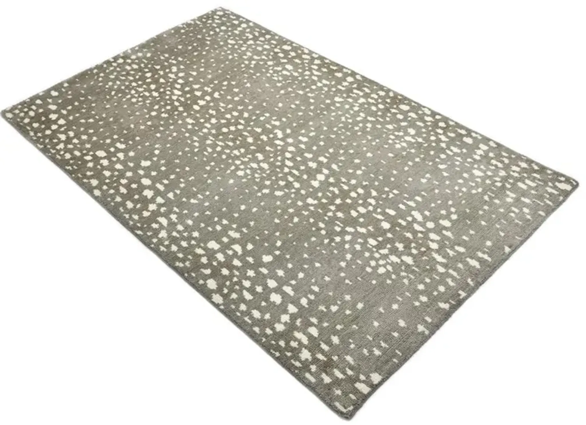 Lewis Modern Sand Wool Animal Patterned Hand Knotted Rug - 5'x8 ...
