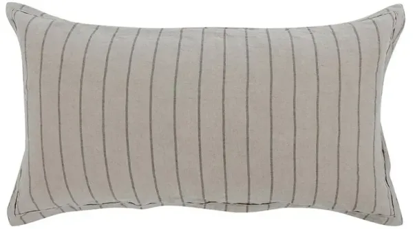 Mavis Modern Classic Natural Striped Linen Sham - King