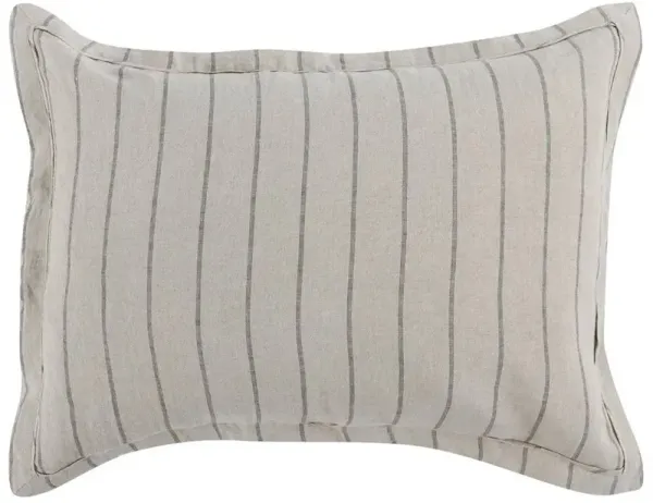 Mavis Modern Classic Natural Striped Linen Sham - Standard