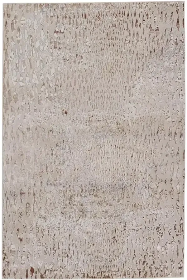 Kalista Global Bazaar Beige Animal Patterned Rug - 7'10"x10'6"