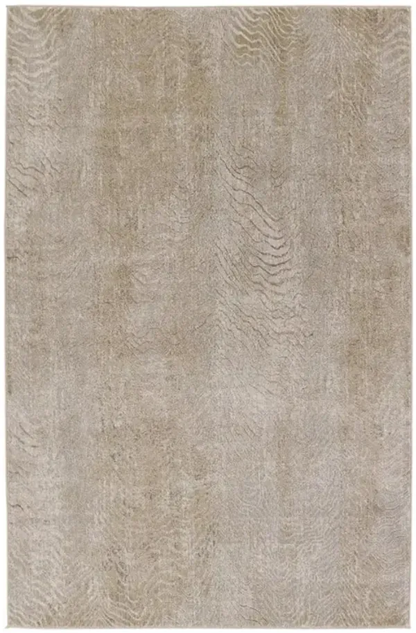 May Modern Classic Brown Animal Patterned Rug - 6'7"x9'6"