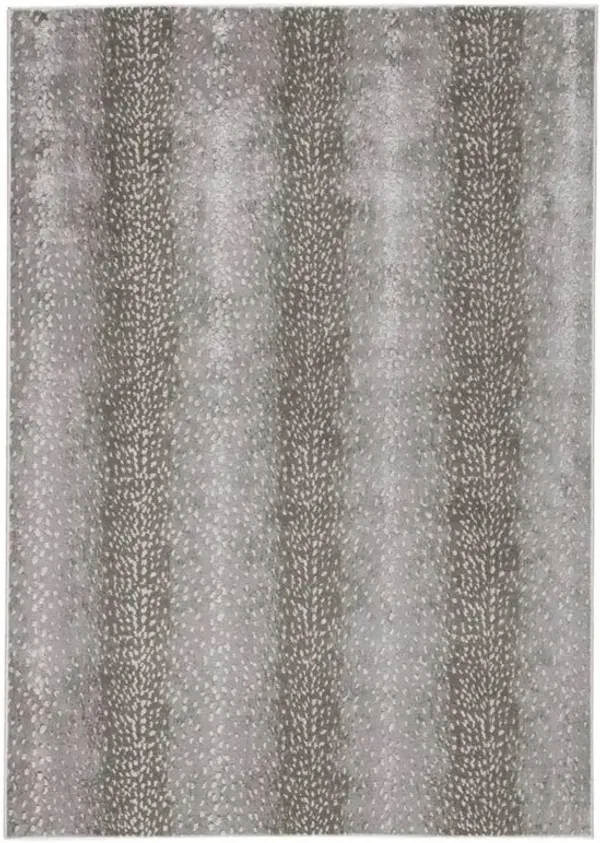 Annelise Modern Classic Grey Animal Patterned Rug - 11'8"x15'